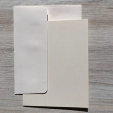 Graphic45 Card & Envelopes - Ivory (US-A2 - 6 sæt)